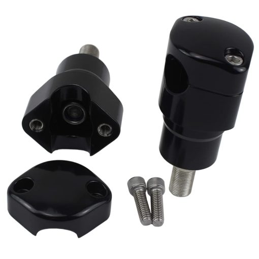 Kit de Elevadores de Manillar de 3.0 Pulgadas para Harley FLSTS FXSTS, Negro