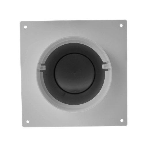 Kit de ventilacion de 5 pulgadas a traves de la pared - Ajustable - Tapa de ventilacion de secadora con lama y conector de tubo y conducto - Blanco - Plastico - con compuerta de gravedad incorporada - Imagen 5
