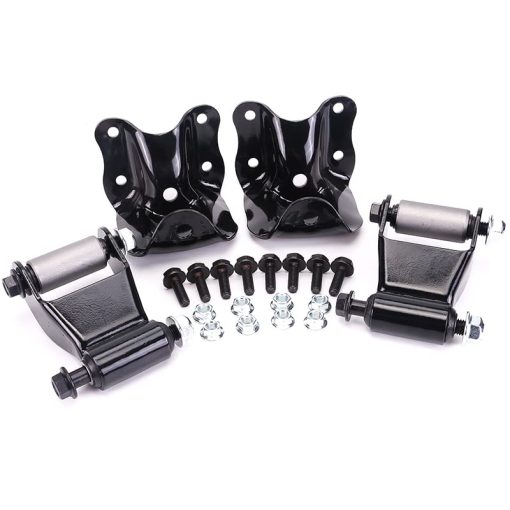 Soporte de espiga de muelle trasero y kit de reparacion de grillete de muelle para Bronco Pickup F150 4WD E0TZ-5776-A E0TZ5776A Par - Imagen 2
