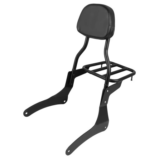 Respaldo para pasajero trasero y asiento de reemplazo para Kawasaki Vulcan VN900 Custom Classic 1996-2018 con parrilla desmontable (para VN900-B)