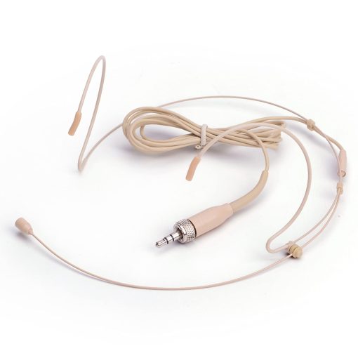 Microfono de Diadema Sujeetec para Sistema Inalambrico Sennheiser, Ideal para Conferencias, Actuaciones en Vivo, Teatro, Podcasts - Beige