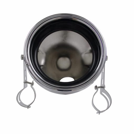 Faro Universal de 7 Pulgadas para Motocicleta con Cubo de Faro LED de 7" con Soportes de Montaje para Tubo de Horquilla de 28-42mm (Cromo) - Imagen 4