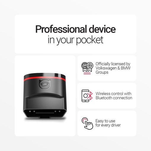 Herramienta de diagnostico OBD2 OBDeleven para Audi Seat Cupra Skoda Volkswagen BMW Mini (Android & iOS, Dispositivo de ultima Generacion) - Imagen 5