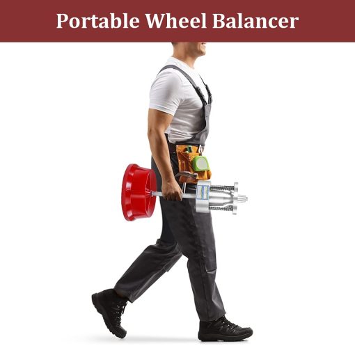 Equilibrador de Ruedas de Burbujas Portatil, Maquina Equilibradora de Neumaticos Profesional Pesada para Rines de Neumaticos de Coches y Camiones con Nivel de Burbuja - Imagen 5