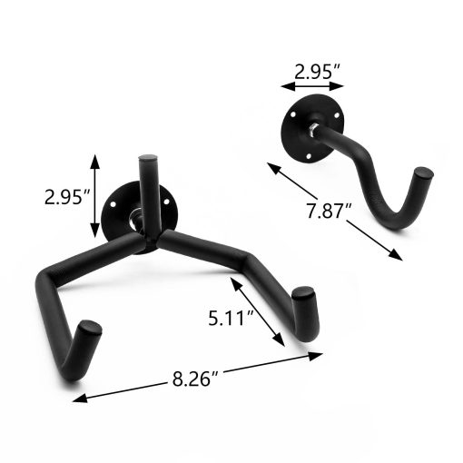 Vousile Soporte de pared para guitarras 2 piezas, Soporte de exhibicion de almacenamiento para 2 guitarras acusticas/electricas/guitarras clasicas en gancho de pared - Imagen 4
