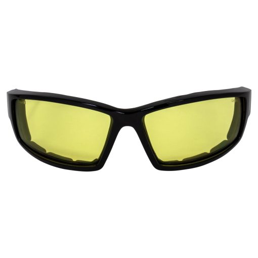 Global Vision 4 Pares de Gafas de Sol de Moto Acolchadas Global Vision Sly Negro con Lentes Transparentes, Gris, Amarillas y Espejo Rojo - Imagen 7
