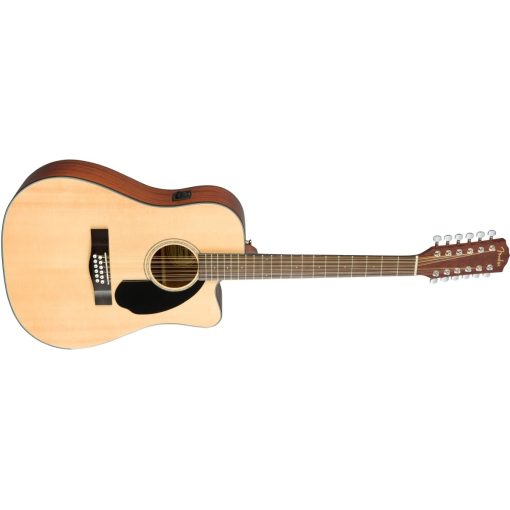 Guitarra Acustica Electrica de 12 Cuerdas Fender, con Garantia de 2 Años, con Pastilla de Guitarra Acustica Fishman con Afinador y Ecualizador, Diapason de Nogal Redondeado, Acabado Natural Brillante, Construccion de Caoba - Imagen 8