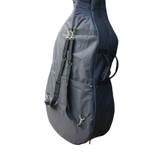 Estuche para Contrabajo WUQIMUSC para tamaño 3/4 de Oxford Cloth con Asas Duraderas y Correas Diseño de multiples bolsillos (forro grueso) - Imagen 4