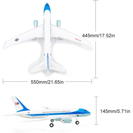 OTTCCTOY RTF Avion RC, Avion 787 dreamliner de Control Remoto 3CH para Interiores y Exteriores con Radio Control 2.4GHz para Niños Niños Principiantes - Imagen 5