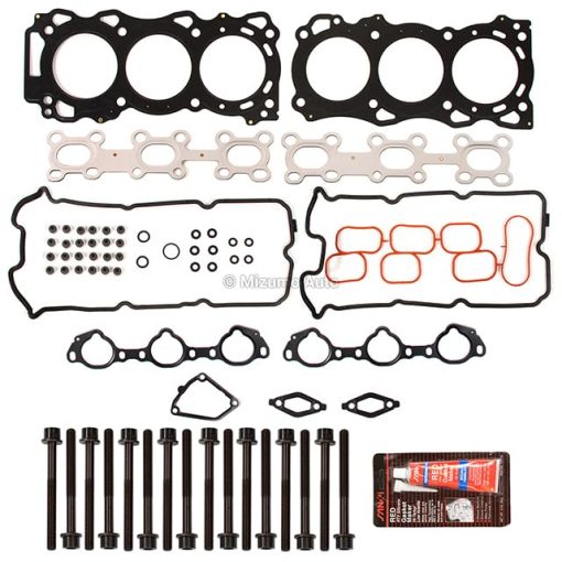 Conjunto de empaques de culata y pernos Mizumo Auto MA-4216914285 Compatible con 05-09 Nissan Xterra Frontier Suzuki 4.0 DOHC VQ40DE