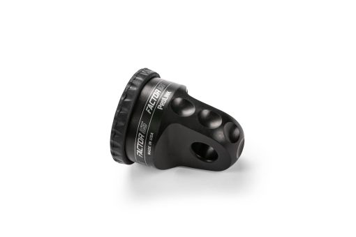 CH4X4 INDUSTRIES Factor55 ProLink Loaded Shackle Mount with Titanium Pin & Rubber Guard (16,000 Lbs) - Negro