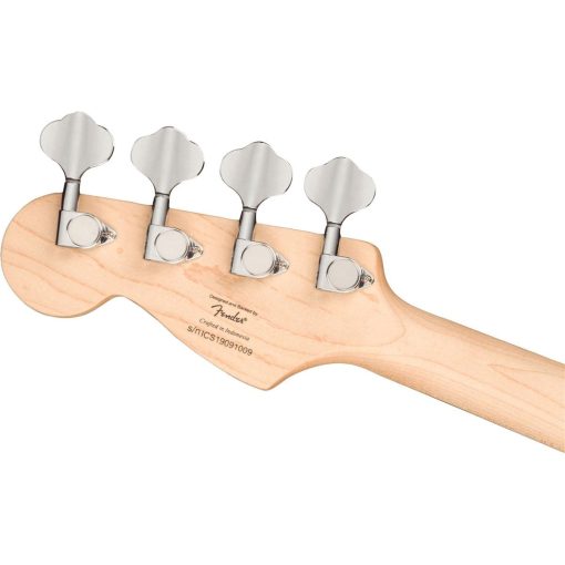 Bajo de Escala Corta Squier by Fender Mini Precision con Garantia de 2 anos, Diapason de Laurel, Maquinas de Afinacion Selladas y Pastilla de Bobina Dividida, Mango de Arce, Negro - Imagen 6