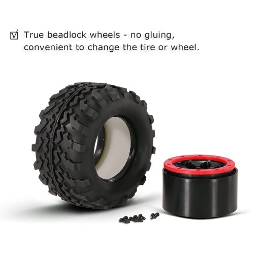 Goolsky 2Pcs AUSTAR AX-3011 155mm 1/8 Neumaticos de Camioneta Monstruo con Llanta de Rueda Beadlock para TRAXXAS SUMMIT E-Revo HPI Savage XL Flux HSP Coche RC - Imagen 9