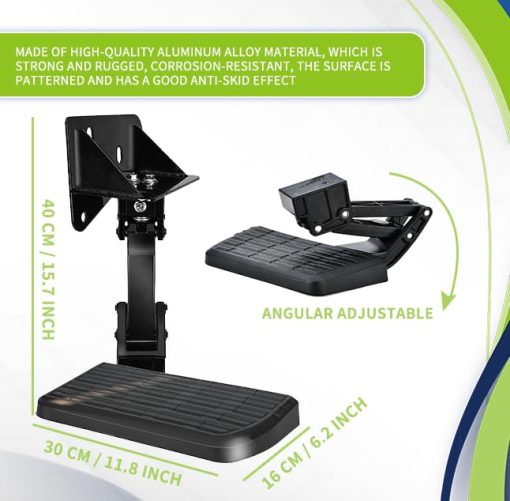 Paso de cama trasera Tailgate Bedstep Apto para Toyota Tundra 2022 2023 Plegable Paso de camion retractil Paso de parachoques reemplazar # PTS30-34000 - Imagen 3