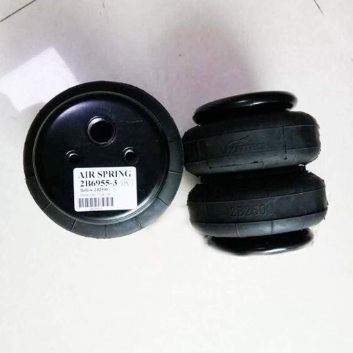 2 pcs Cojines de aire de goma para suspension neumatica de camion, personalizados, bricolaje, Diametro 200mm 2 Convoluciones Max diametro 250mm 7 bares puede cargar 1200kgs