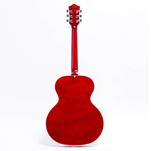 Guitarra Electrica Jazz GROTE Cuerpo Hueco Hardware Cromado Pastilla P90 (ROJA) - Imagen 2