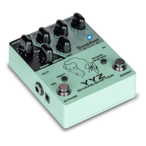 Pedal Tech 21 YYZ-SH Geddy Lee Shape-Shifter Signature SansAmp con Bundle de 2x Cables de Conexion en angulo Recto Strukture S6P48, 12x Puas de Fender y Pano de Pulido de Audio Liquido - Imagen 2