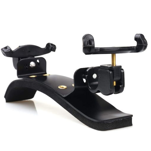 Descanso de hombro para violin 4/4 NANYI, placa de aleacion de aluminio de arco grande premium esqueleto de alta resistencia esponja comoda almohadilla para hombro de violin -Negro - Imagen 5