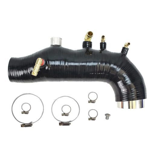 Manguera de Entrada de Turbo JM Compatible con Subaru 2008-2014 GE GH GR GV Turbo Apto para Subaru WRX Impreza EJ25 Manguera de Entrada Negro