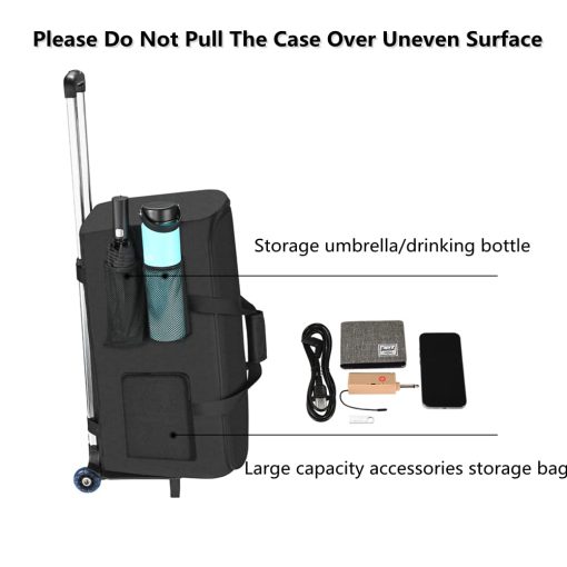 Bolso con Ruedas Compatible con Altavoz Portatil JBL Partybox 110 - Bolsa de Almacenamiento para Altavoz Portatil Inalambrico - Imagen 6