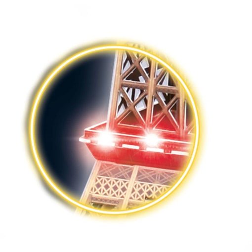 Rompecabezas 3D Grande de la Torre Eiffel con Luces LED Revell para Adultos y Ninos de 10 Anos en Adelante Manualidades Arte y Construccion - 84 Piezas - Imagen 3