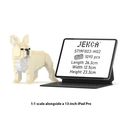 Bloques de construccion de plastico JEKCA Bulldog Frances 03S-M02 | Edad 14+ - Imagen 2