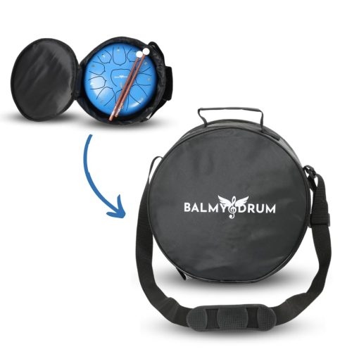 Bolsas para Tambor de Leng?eta de Acero, Bolsas Acolchadas para Instrumento de Percusion Tambor Handpan con Correa para el Hombro (Negro-10in) - Imagen 6