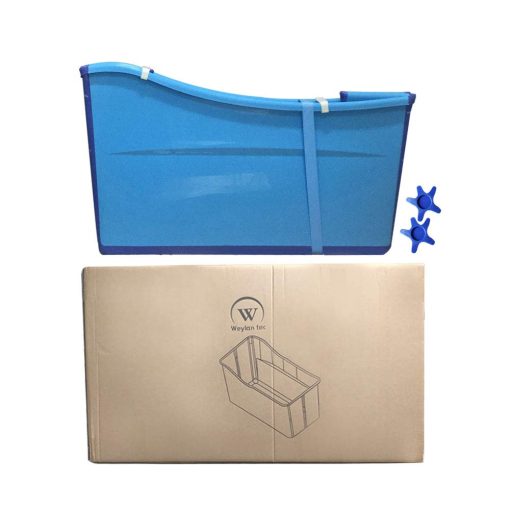 Baño Plegable Grande para Bañera W WEYLAN TEC para Niños Gemelos Adulto Azul - Imagen 9
