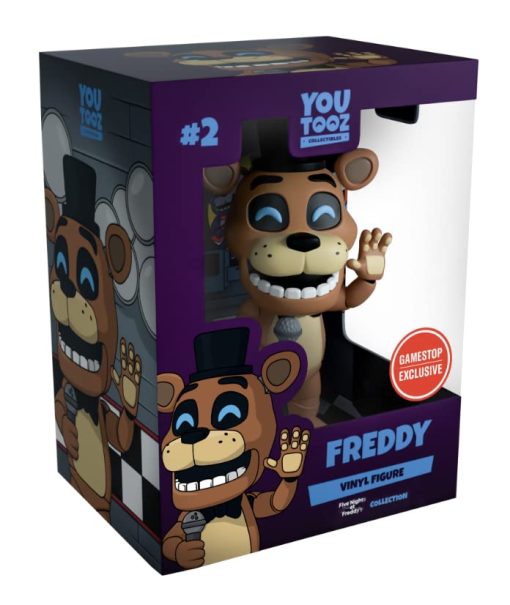 Figura de vinilo YouTooz Freddy Fazbear #2 de 4.7 pulgadas, Figura coleccionable exclusiva de Gamestop de FNAF de la coleccion Five Nights at Freddy's