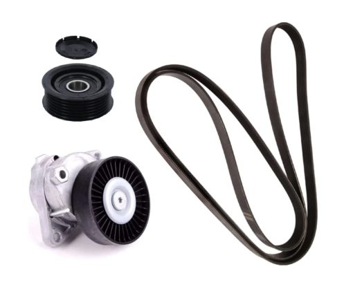 Kit de Correa de Transmision Serpentina con Tensor y Polea Loca para Mercedes Benz