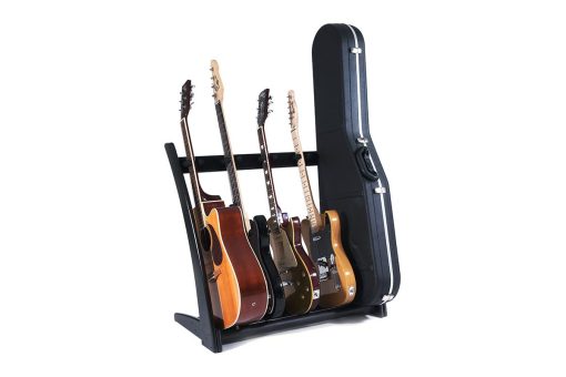 Ruach GR-2 Curve Customisable 5 Way Guitar Rack and Holder for Guitars and Cases - Negro - Imagen 3