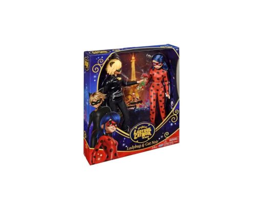 Muñecas de moda BANDAI Miraculous Ladybug & Cat Noir The Movie 2 Pack | Muñecas de 26 cm de Ladybug y Cat Noir | Muñecas Milagrosas de la pelicula ideales para niñas y niños - Imagen 3