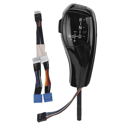 Perilla de cambio Led Qii lu - Kit de actualizacion de perilla de cambio LED automatica LHD para BMW E90 E92 E84 E89 en estilo F30 (Negro)