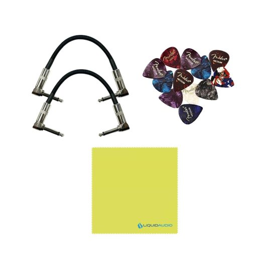 Pedal Tech 21 YYZ-SH Geddy Lee Shape-Shifter Signature SansAmp con Bundle de 2x Cables de Conexion en angulo Recto Strukture S6P48, 12x Puas de Fender y Pano de Pulido de Audio Liquido - Imagen 5