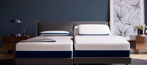 Juego de sabanas divididas (5 piezas) para cama ajustable Split California King 100% algodon egipcio 800 hilos Juego de sabanas para Split California King, 18" Bolsillo profundo Juego de sabanas para cama ajustable, Solido en color verde salvia - Imagen 6