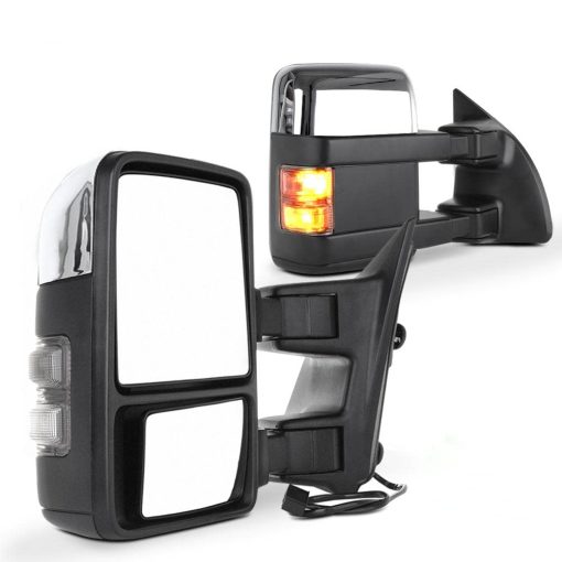 Espejos de remolque cromados SCITOO para Ford 2008-2016 F250 F350 F450 F550