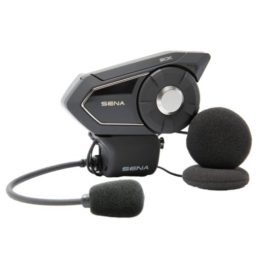 Sena 30K Sistema de Comunicacion Bluetooth para Motocicleta con Altavoces HD, Paquete Doble, Negro - Imagen 2
