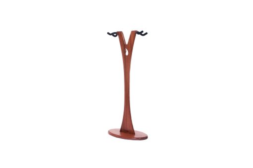Soporte de guitarra acustica y electrica de madera Ruach GS-1 - Caoba - Imagen 5