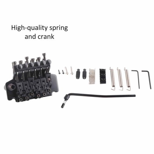 Sistema de Puente de Tremolo de Bloqueo Doble para Guitarra Electrica Compatible con Estilo ST (Negro) - Imagen 5