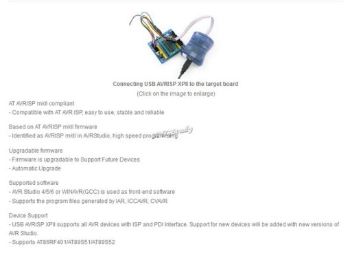 Programador In-System AVR ISP compatible con AT AVRISP mkII de ATMEL - Imagen 3