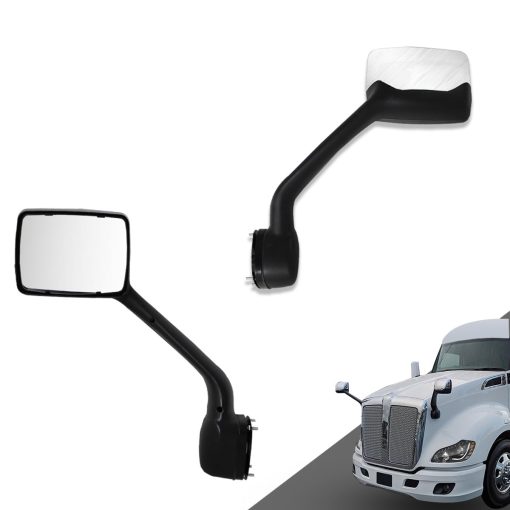 Espejo de capo cromado Sterlix para espejo de puerta Kenworth T680 Reemplazo del espejo del lado del conductor LHD Accesorios para espejos T680