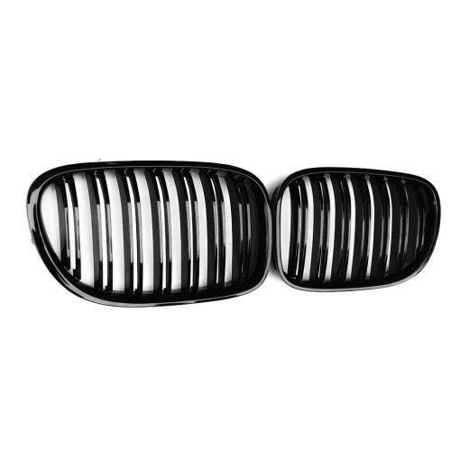 Parrilla de Rejilla de Rinon ABS de Doble Barra para BMW F01 F02 Serie 7 740i 740Li 745i 750i 760L 2009-2015 (Linea Doble, Negro Brillante) - Imagen 5