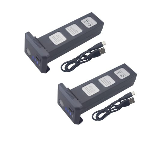sea jump 2PCS 3S 11.1V 2600mAh Bateria de Litio con Cable de Carga USB para SJRC F7 F7pro F7S F7GB2 9800FT UAV de Control Remoto Aereo RC Piezas de Repuesto de la Aeronave de Cuatro Ejes