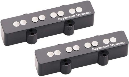 Set de microfonos Seymour Duncan Quarter Pound Jazz Bass con cuerdas de bajo Dunlop Nickel Wound y paquete de puas variadas - Imagen 2