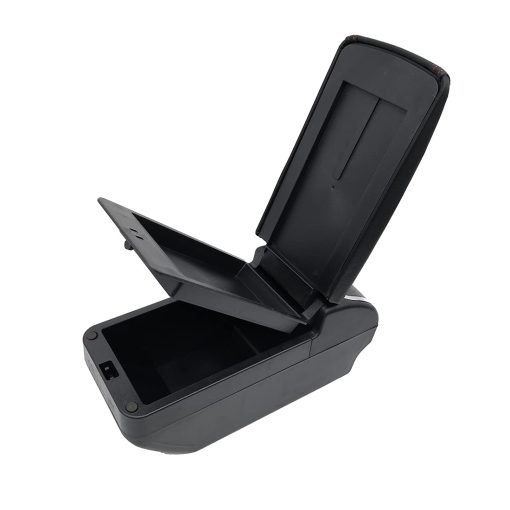 YJYWZH para Mitsubishi Mirage Attrage 2014-2024 Caja de Reposabrazos Caja de Almacenamiento Central de Console Central con 4 Puertos USB Portavasos Reposabrazos de Doble Capa Negro (4 USB Negro con Hilo Negro) - Imagen 5
