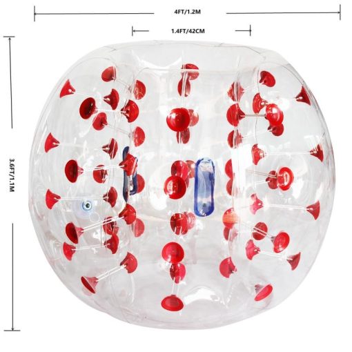 Pelota Inflable SZCQ Bumper ONE 1.2M/4ft de Diametro Balones de Futbol Burbuja para Ninos Pelotas de Juego Inflables Juguetes Golpeadores Humanos Bola Knock Zorb al Aire Libre - Imagen 2