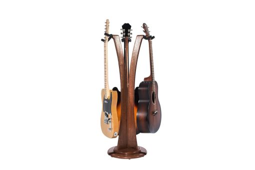 Soporte para guitarra acustica/electrica Ruach GS-1 Triple - Caoba - Imagen 2