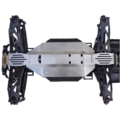 Proteccion de Chasis de Acero Inoxidable para Frontal, Central y Trasero Skid Plate 5pcs para Traxxas 1/6 XRT Monster Truck 8S #78086-4 - Version Hueca