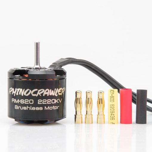 Motor Sin Escobillas RhinoCrawler Crawler 3532 Outrunner para Coche RC Crawler 1/8 1/10 AM32 ESC80A Chasis LCG Axial SCX10 Traxxas TRX-4 MOA (RM-S20 2220KV)