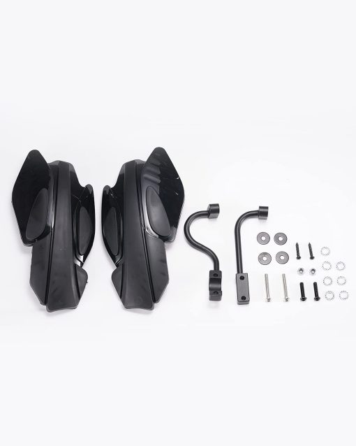 A & UTV PRO Sportsman Handguards, Protector de cepillo de mano/guardia de viento con kit de montaje compatible con Polaris ATV Sportsman Accessories, Reemplazar OEM# 2876846, Negro, 2 piezas - Imagen 8